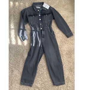 New Zara kids denim jumpsuit